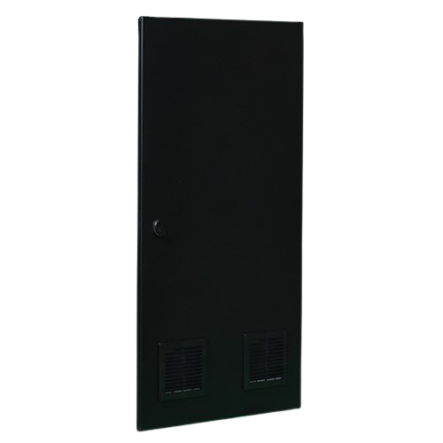 19" FS Rack - Steel Door -  Louvers with Air Filter 