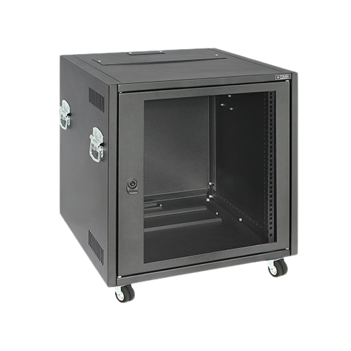 Portable 19" Rack Cabin with Wheels & Handles - 19PC11